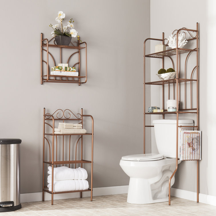 Wildon Home® Metal Freestanding Bathroom Shelves & Reviews Wayfair